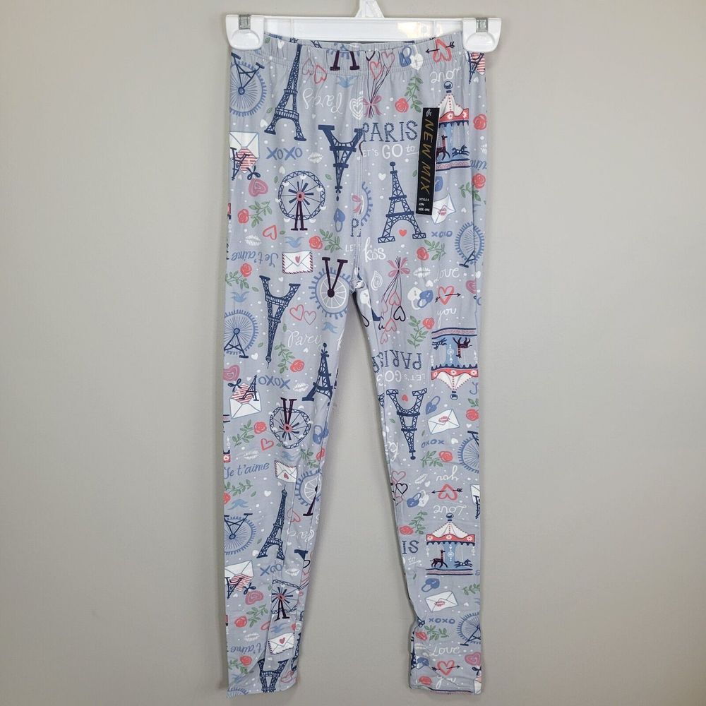 New Mix Paris Themed Leggings Plus Size One Size Fits All‎